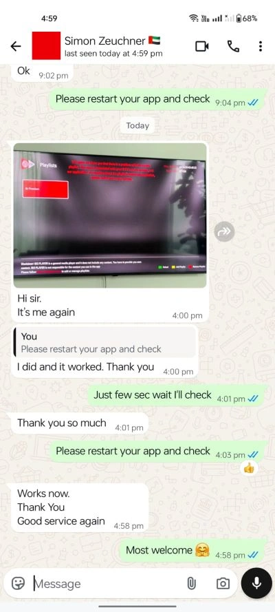 iptv client feedback dubai marina